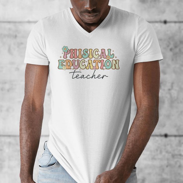PE Teacher Back To School Physical Education Teacher Men's V-Neck T-Shirt, Pe Teacher Gifts, funny design