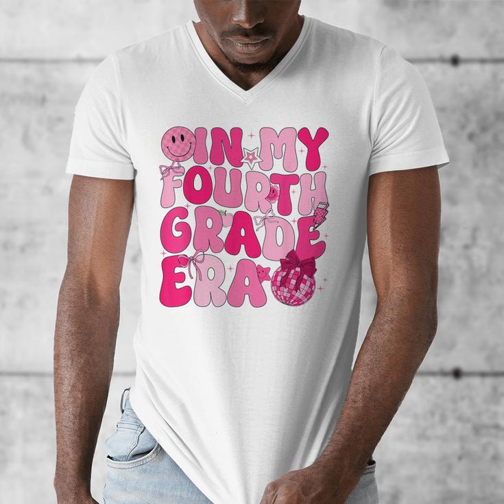 Pink Fourth Grade Era 4th Back To School Grade Teacher Men's V-Neck T-Shirt, 4th Grade Teacher Gifts, funny design Pink Fourth Grade Era 4th Back To School Grade Teacher Men's V-Neck T-Shirt, 4th Grade Teacher Gifts, funny design