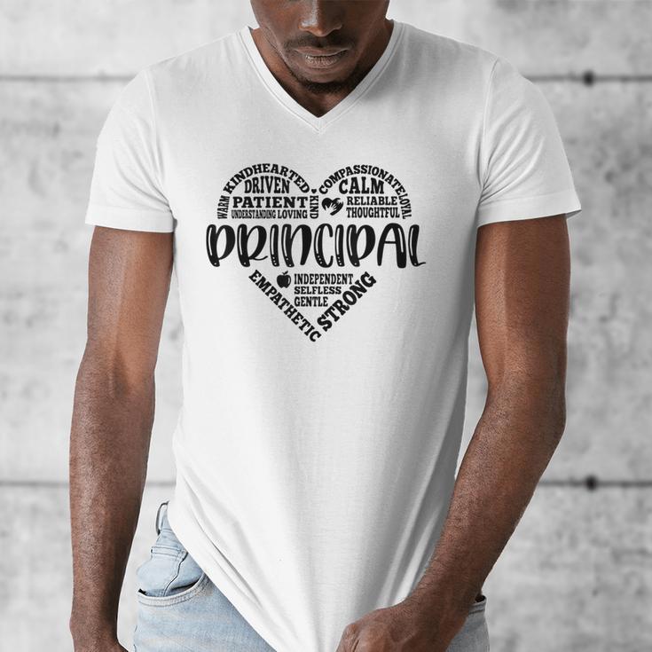 Principal Heart Life School Principal Teacher Appreciation Men's V-Neck T-Shirt, funny design Principal Heart Life School Principal Teacher Appreciation Men's V-Neck T-Shirt, funny design