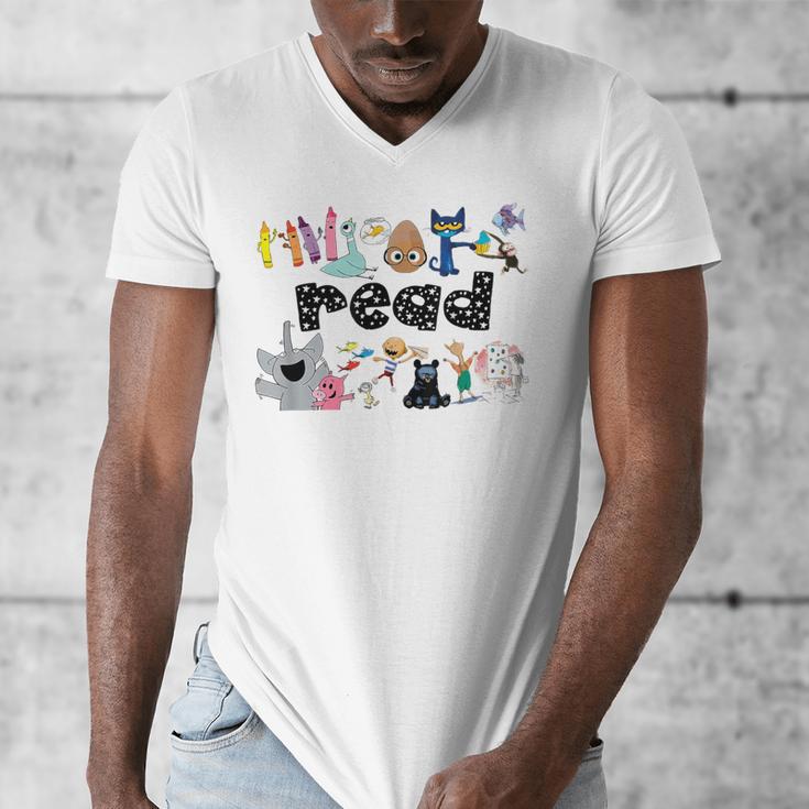Read Children's Books Teacher Men's V-Neck T-Shirt, funny design Read Children's Books Teacher Men's V-Neck T-Shirt, funny design
