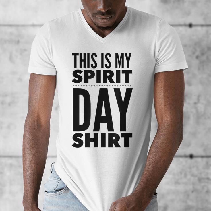 School Teacher Spirit Day Costume For Men Women Men's V-Neck T-Shirt, funny design