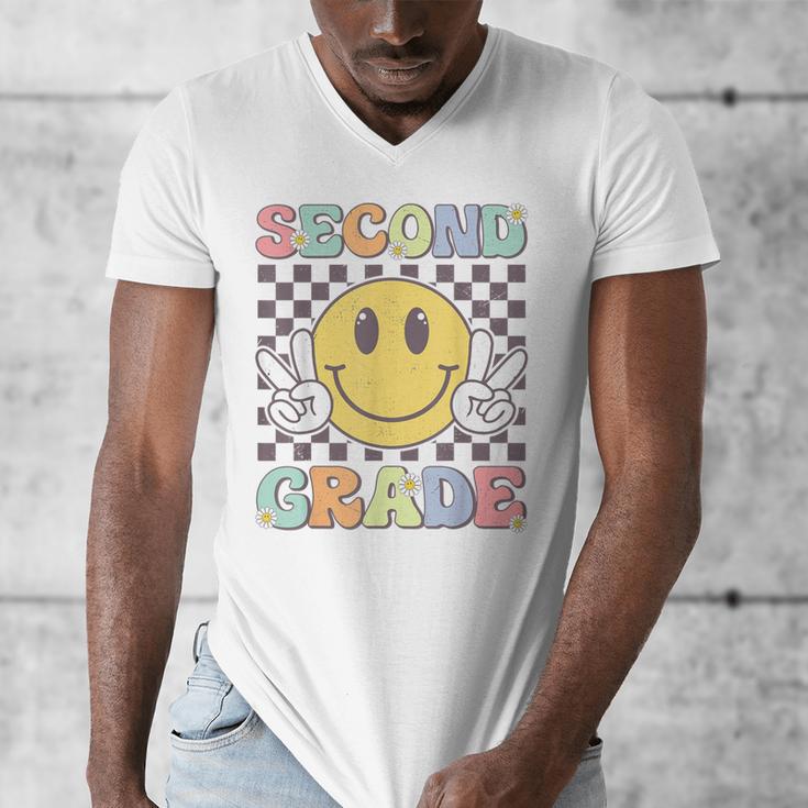 Second Grade Teachers Boys Girls Smile Face 2nd Grade Team Men's V-Neck T-Shirt, funny design Second Grade Teachers Boys Girls Smile Face 2nd Grade Team Men's V-Neck T-Shirt, funny design