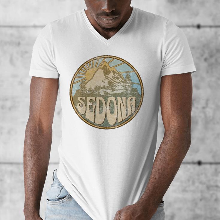 Sedona Arizona Nature Mountains Hiking Outdoors Men's V-Neck T-Shirt, funny design