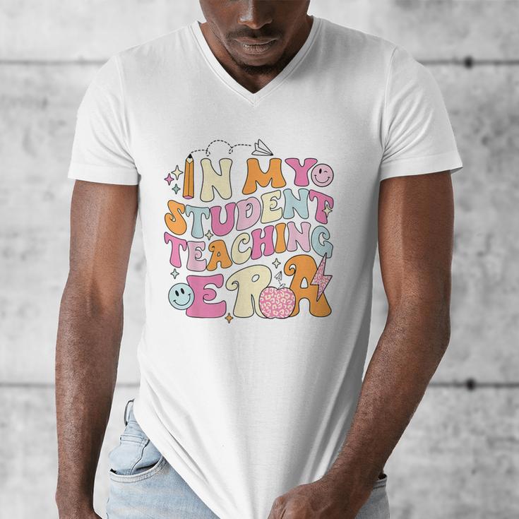 In My Student Teaching Era Back To School Teacher Team Men's V-Neck T-Shirt, funny design