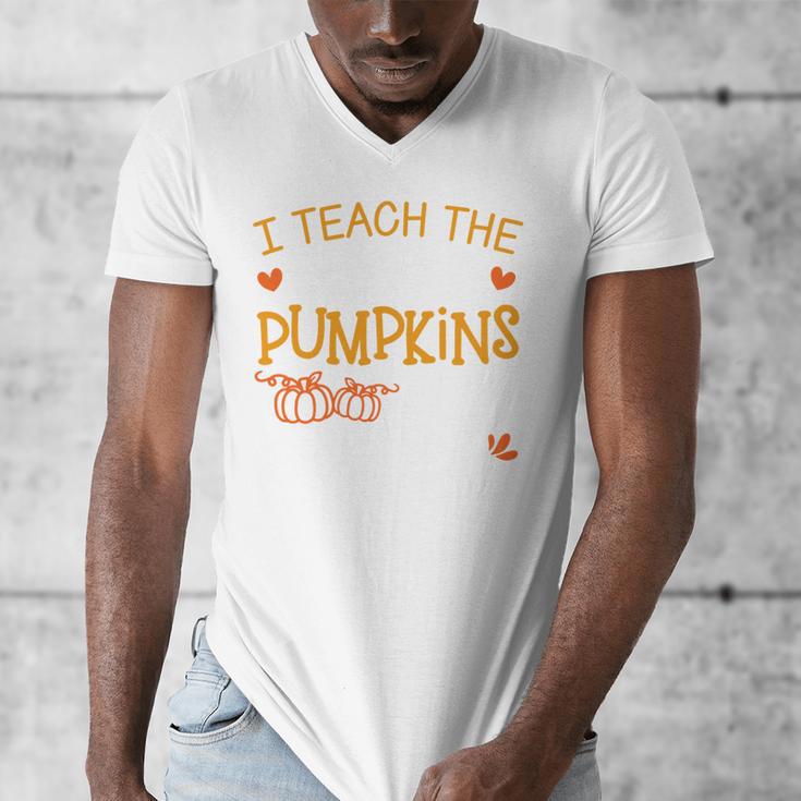 I Teach The Cutest Pumpkins In The Patch Shirt Teacher Men's V-Neck T-Shirt, funny design I Teach The Cutest Pumpkins In The Patch Shirt Teacher Men's V-Neck T-Shirt, funny design