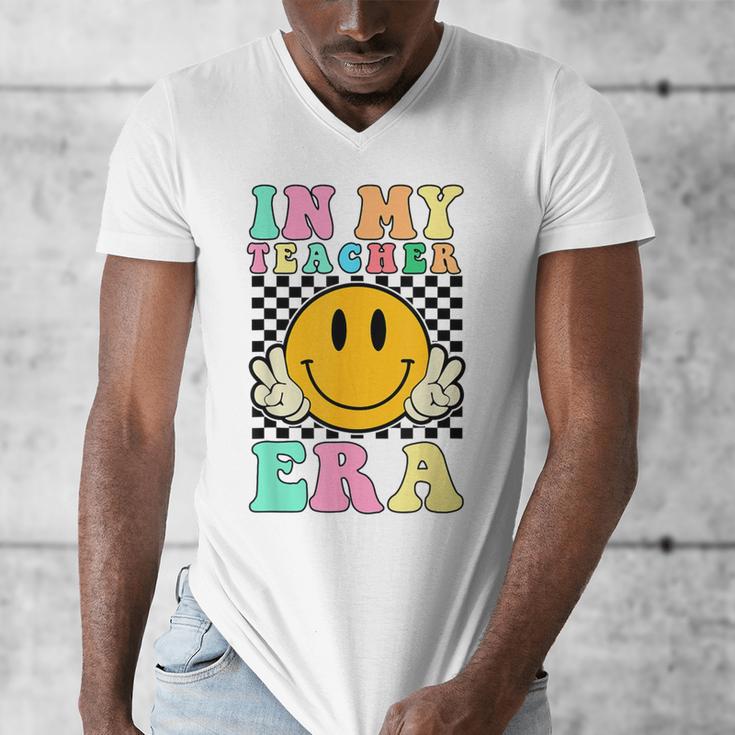 In My Teacher Era Retro Back To School Teacher Student Men's V-Neck T-Shirt, funny design In My Teacher Era Retro Back To School Teacher Student Men's V-Neck T-Shirt, funny design