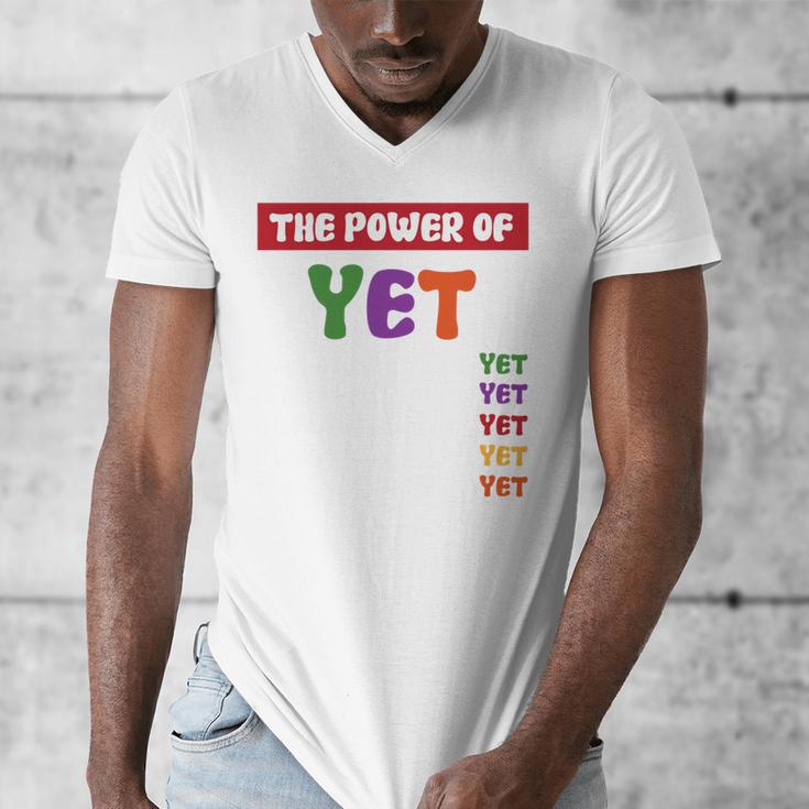 Teacher Growth Mindset Power Of Yet Men's V-Neck T-Shirt, funny design
