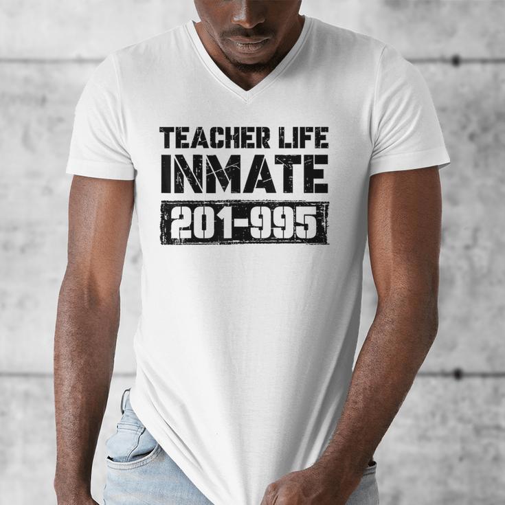 Teacher Life Jail Inmate Prisoner Halloween Costume Men's V-Neck T-Shirt, funny design Teacher Life Jail Inmate Prisoner Halloween Costume Men's V-Neck T-Shirt, funny design