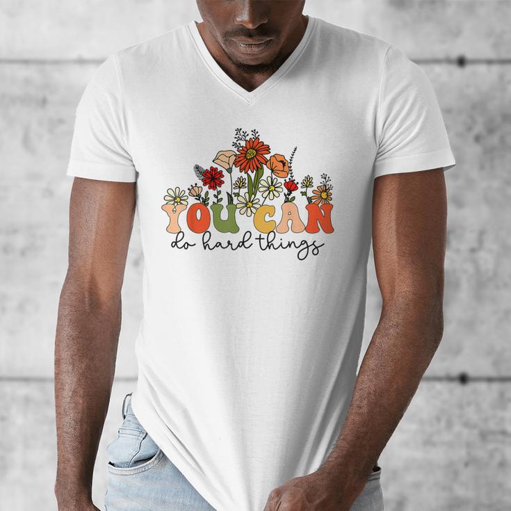Test Day Teacher Shirt You Can Do Hard Things Women Kids Men's V-Neck T-Shirt, funny design