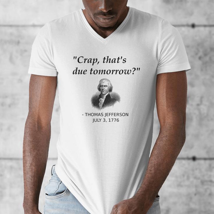 Thomas Jefferson USA History Teacher Student Men's V-Neck T-Shirt, History Teacher Gifts, funny design