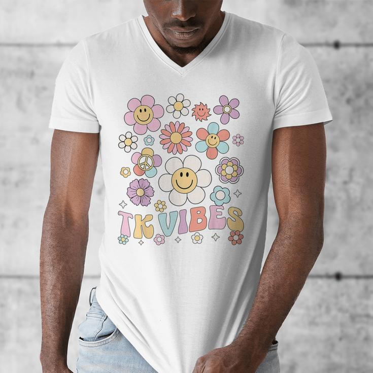 TK Vibes Back To School TK Girl Kid TK Team TK Teacher Women Men's V-Neck T-Shirt, funny design TK Vibes Back To School TK Girl Kid TK Team TK Teacher Women Men's V-Neck T-Shirt, funny design