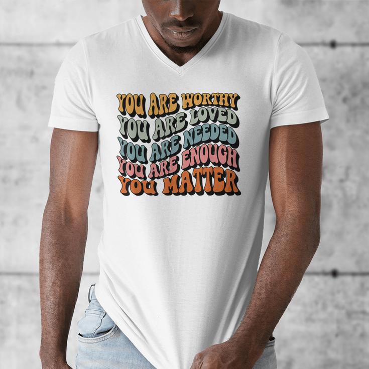 Unity Day Tee Orange Women Teacher You Matter Orange Be Kind Men's V-Neck T-Shirt, funny design