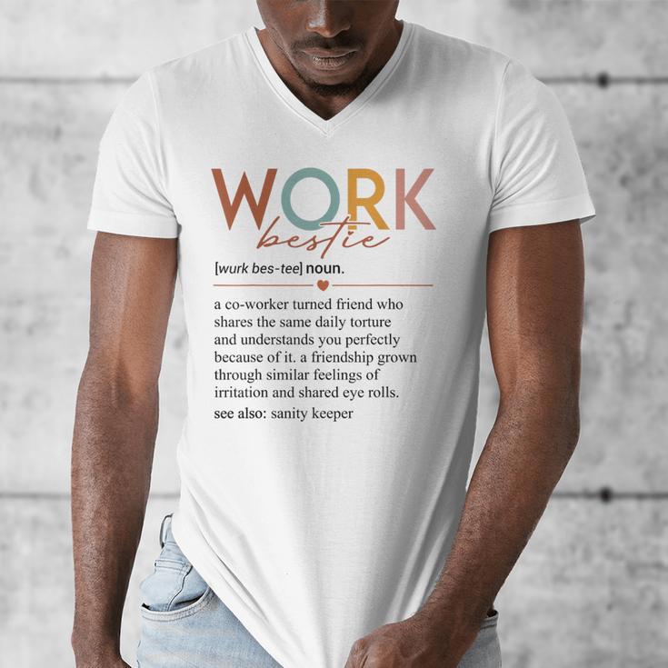 Vintage Work Bestie Definition Teachers Nurses Boss Women Men's V-Neck T-Shirt, funny design Vintage Work Bestie Definition Teachers Nurses Boss Women Men's V-Neck T-Shirt, funny design