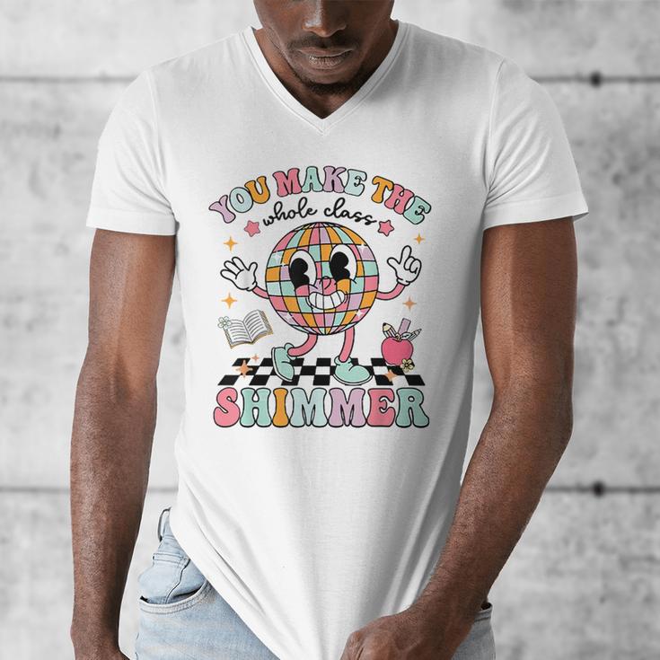 You Make The Whole Class Shimmer Teacher Era Back To School Men's V-Neck T-Shirt, funny design You Make The Whole Class Shimmer Teacher Era Back To School Men's V-Neck T-Shirt, funny design