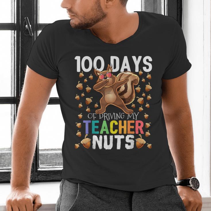 100 Days Of Driving My Teacher Nuts Dabbing Squirrel School Men's V-Neck T-Shirt, gift for family, gift for coworker 100 Days Of Driving My Teacher Nuts Dabbing Squirrel School Men's V-Neck T-Shirt, gift for family, gift for coworker