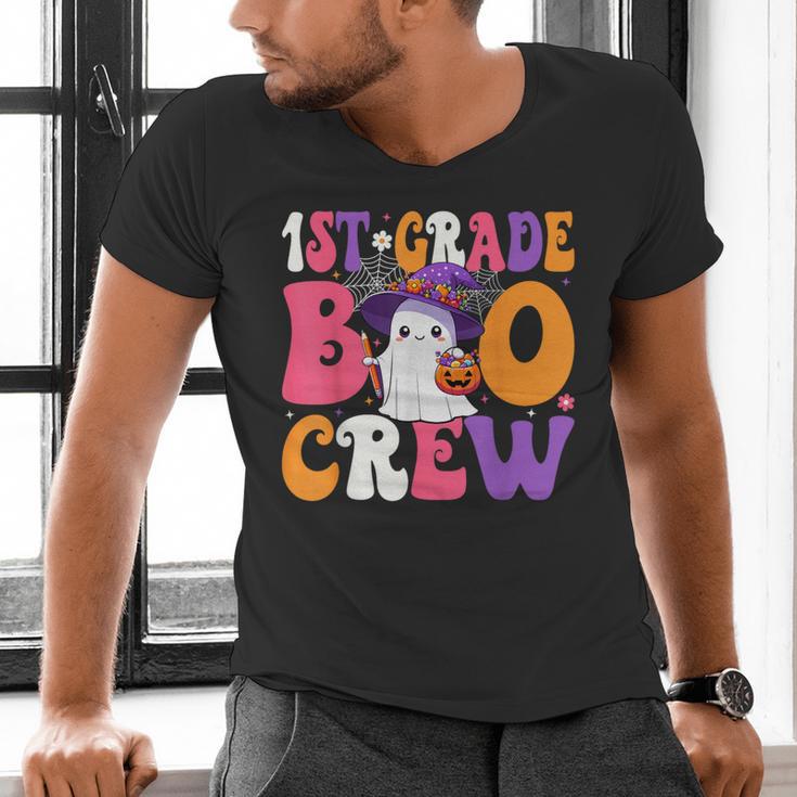 1st Grade Boo Crew Halloween First Grade Halloween Teacher Men's V-Neck T-Shirt, First Grade Teacher Shirts, gift for family, gift for coworker 1st Grade Boo Crew Halloween First Grade Halloween Teacher Men's V-Neck T-Shirt, First Grade Teacher Shirts, gift for family, gift for coworker