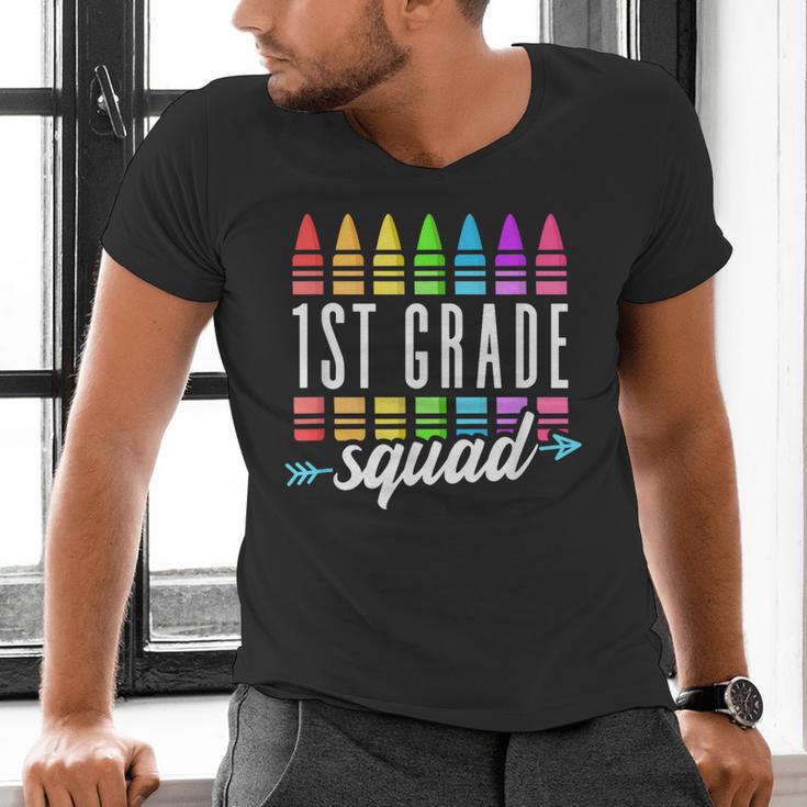 1st Grade Squad Back To School First Grade Teacher Boy Girl Men's V-Neck T-Shirt, First Grade Teacher Shirts, gift for family, gift for coworker 1st Grade Squad Back To School First Grade Teacher Boy Girl Men's V-Neck T-Shirt, First Grade Teacher Shirts, gift for family, gift for coworker