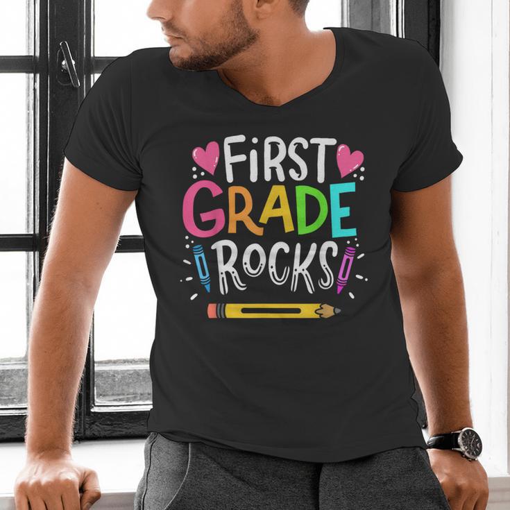 1st Grade Teacher Men's V-Neck T-Shirt, gift for family, gift for coworker 1st Grade Teacher Men's V-Neck T-Shirt, gift for family, gift for coworker