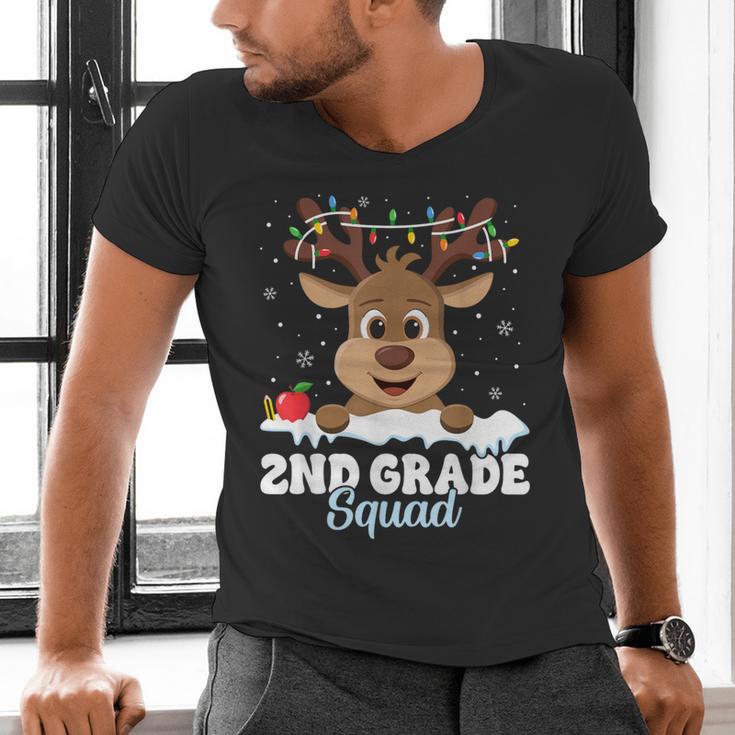 2nd Grade Teacher Christmas Second Grade Squad Reindeer Xmas For Men Women Kids Men's V-Neck T-Shirt, 2nd Grade Teacher Shirts, gift for family, gift for coworker 2nd Grade Teacher Christmas Second Grade Squad Reindeer Xmas For Men Women Kids Men's V-Neck T-Shirt, 2nd Grade Teacher Shirts, gift for family, gift for coworker