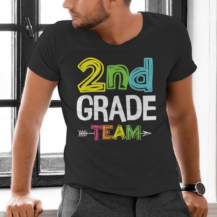 2nd Grade Team T-Shirt 2nd Grade Squad Teacher Men's V-Neck T-Shirt, 2nd Grade Teacher Shirts, gift for family, gift for coworker
