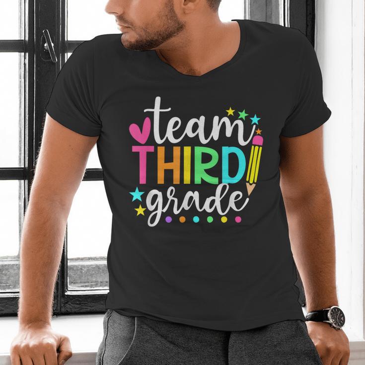3rd Grade Team Pencil Teacher Student Back To School Girls Men's V-Neck T-Shirt, gift for family, gift for coworker 3rd Grade Team Pencil Teacher Student Back To School Girls Men's V-Neck T-Shirt, gift for family, gift for coworker