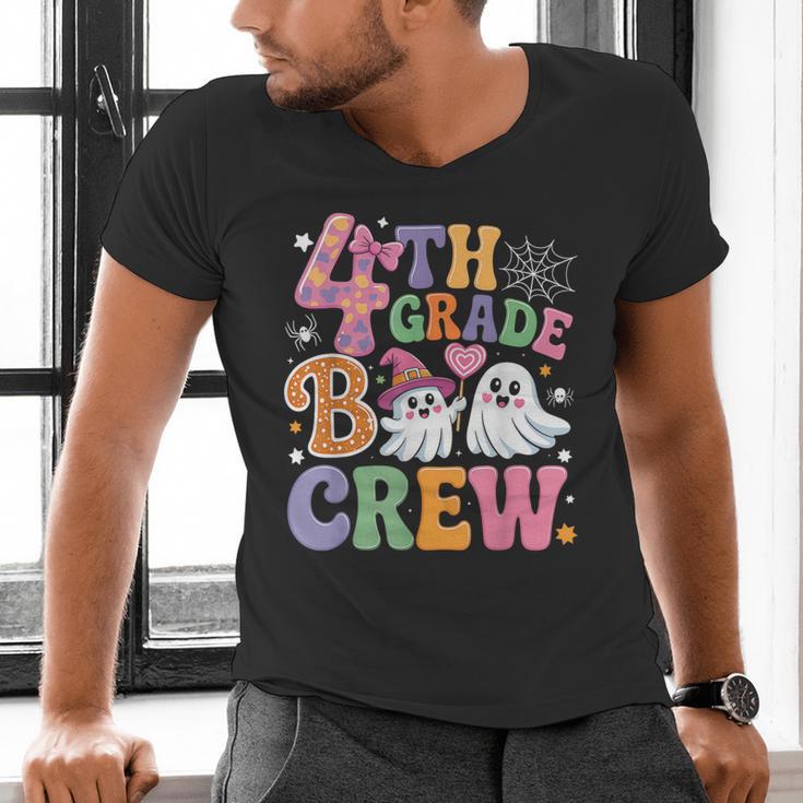 4th Grade Boo Crew Fourth Grade Teacher Kids Happy Halloween Men's V-Neck T-Shirt, 4th Grade Teacher Shirts, gift for family, gift for coworker 4th Grade Boo Crew Fourth Grade Teacher Kids Happy Halloween Men's V-Neck T-Shirt, 4th Grade Teacher Shirts, gift for family, gift for coworker