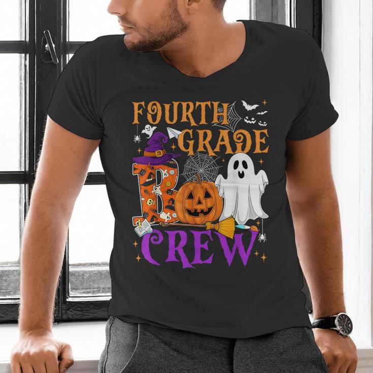 4th Grade Boo Crew Teacher Student Halloween Costume Men's V-Neck T-Shirt, 4th Grade Teacher Shirts, gift for family, gift for coworker