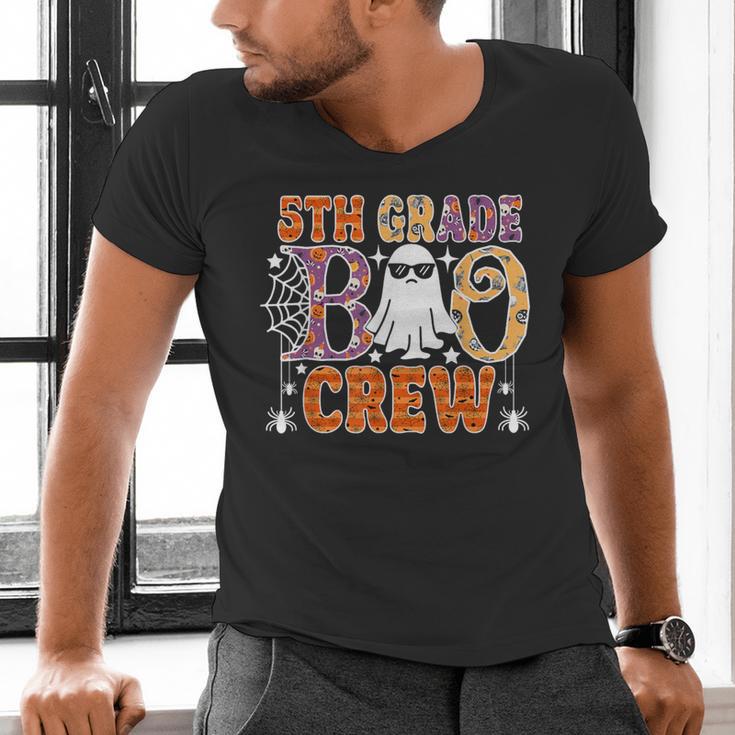 5th Grade Boo Crew Halloween Teachers Students Men's V-Neck T-Shirt, gift for family, gift for coworker