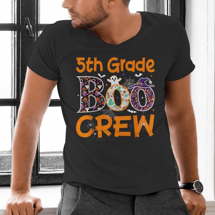 5th Grade Boo Crew Teacher Fifth Grade Halloween Men's V-Neck T-Shirt, gift for family, gift for coworker 5th Grade Boo Crew Teacher Fifth Grade Halloween Men's V-Neck T-Shirt, gift for family, gift for coworker