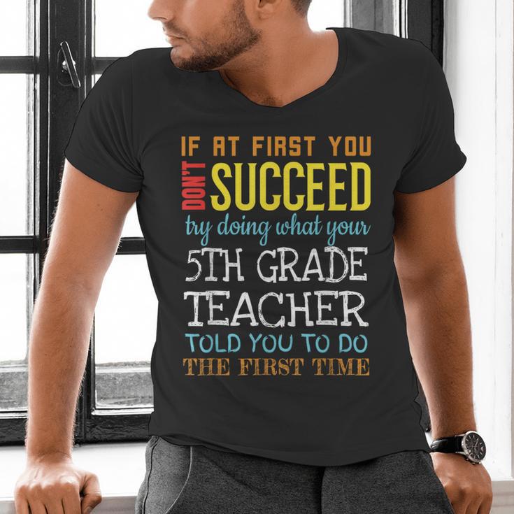 5th Grade Teacher Appreciation Men's V-Neck T-Shirt, gift for family, gift for coworker