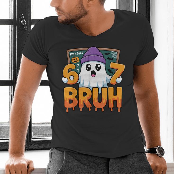 67 Teacher Ghost Six Seven Meme Math Equation Bruh Halloween Men's V-Neck T-Shirt, gift for family, gift for coworker 67 Teacher Ghost Six Seven Meme Math Equation Bruh Halloween Men's V-Neck T-Shirt, gift for family, gift for coworker