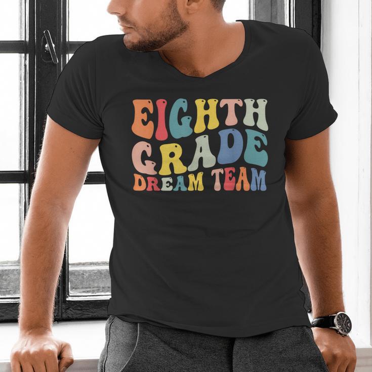 8th Grade Dream Team Teachers Boys Kids Retro Back To School Men's V-Neck T-Shirt, gift for family, gift for coworker 8th Grade Dream Team Teachers Boys Kids Retro Back To School Men's V-Neck T-Shirt, gift for family, gift for coworker