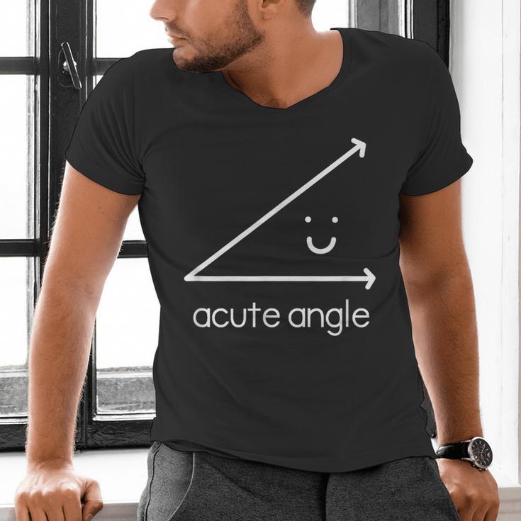 Acute Angle Cute Math Teacher Men's V-Neck T-Shirt, gift for family, gift for coworker