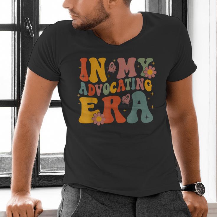 In My Advocating Era Advocate Autism Awareness Sped Teacher Men Women Kids Men's V-Neck T-Shirt, gift for family, gift for coworker
