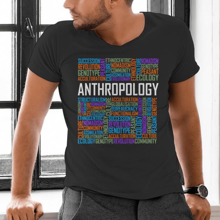 Anthropology Words Anthropologist Teacher Men's V-Neck T-Shirt, gift for family, gift for coworker Anthropology Words Anthropologist Teacher Men's V-Neck T-Shirt, gift for family, gift for coworker