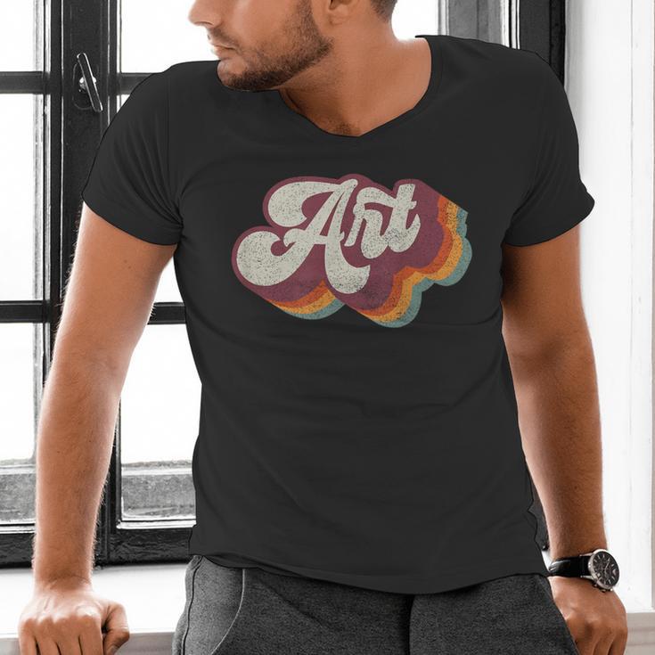Art Teacher Back To School Men's V-Neck T-Shirt, gift for family, gift for coworker