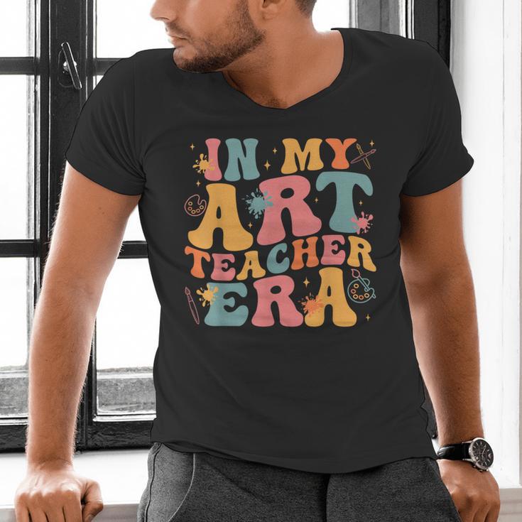 In My Art Teacher Era Artists First Day Of School Women Men's V-Neck T-Shirt, gift for family, gift for coworker In My Art Teacher Era Artists First Day Of School Women Men's V-Neck T-Shirt, gift for family, gift for coworker