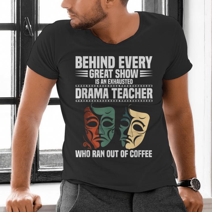 Theatre Teacher Drama Lover Theatre Mask Drama Teacher Men's V-Neck T-Shirt, gift for family, gift for coworker Theatre Teacher Drama Lover Theatre Mask Drama Teacher Men's V-Neck T-Shirt, gift for family, gift for coworker