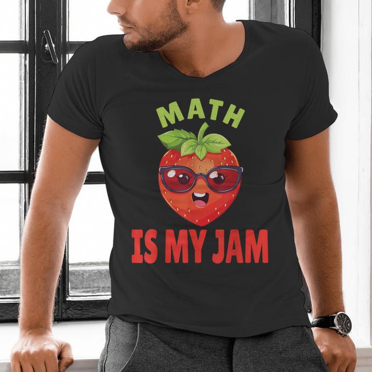 Back To School Math Is My Jam Math Teacher Men's V-Neck T-Shirt, gift for family, gift for coworker Back To School Math Is My Jam Math Teacher Men's V-Neck T-Shirt, gift for family, gift for coworker