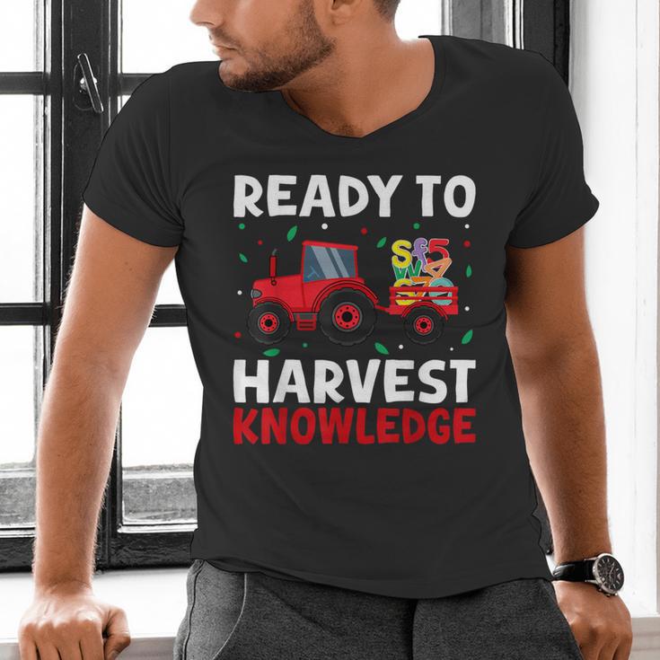 Back To School Teacher Farming Tractor Farmer Kids 100th Day Men's V-Neck T-Shirt, gift for family, gift for coworker Back To School Teacher Farming Tractor Farmer Kids 100th Day Men's V-Neck T-Shirt, gift for family, gift for coworker