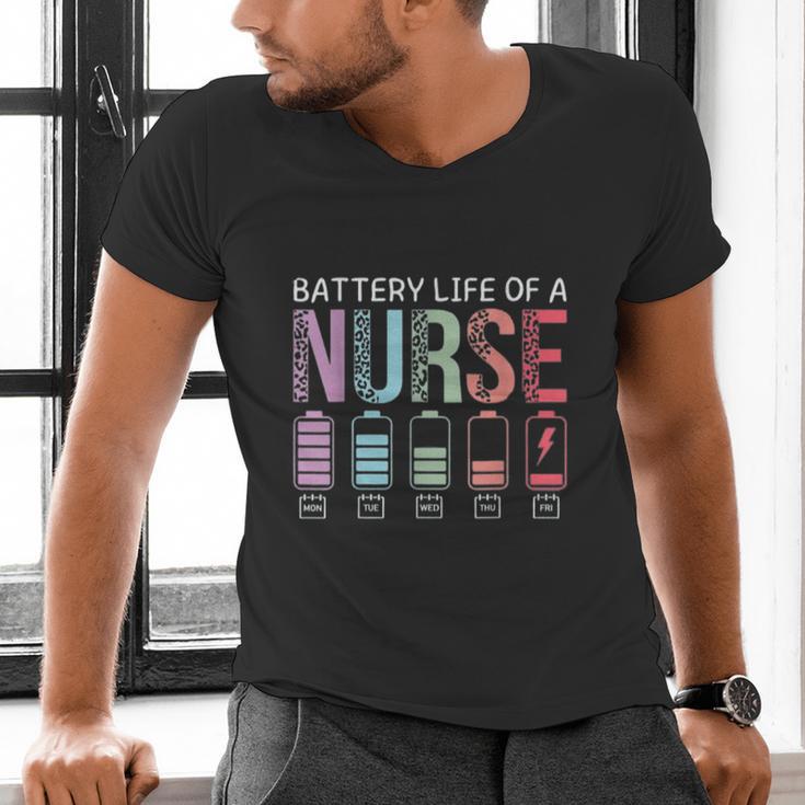 Battery Life Of A Nurse School Teacher Appreciation Men's V-Neck T-Shirt, gift for family, gift for coworker Battery Life Of A Nurse School Teacher Appreciation Men's V-Neck T-Shirt, gift for family, gift for coworker