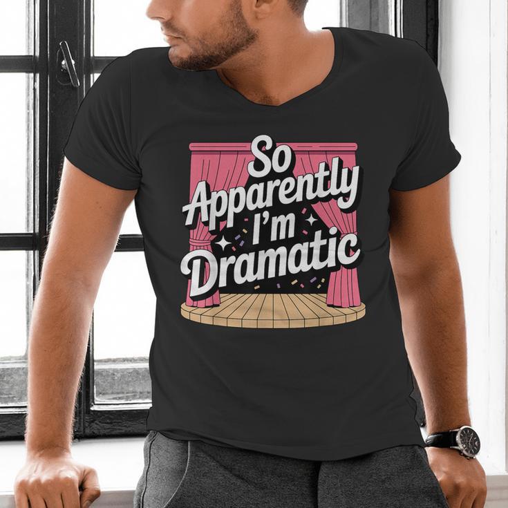 Best Theatre Art For Men Women Musical Drama Teacher Theater Men's V-Neck T-Shirt, gift for family, gift for coworker