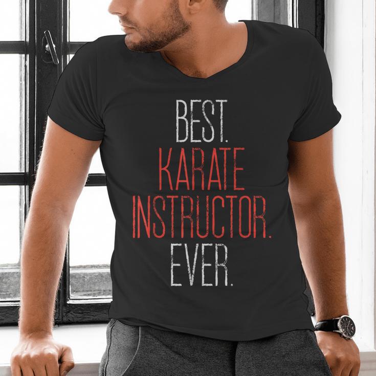 Best Karate Instructor Ever Martial Arts Teacher Sensei Men's V-Neck T-Shirt, gift for family, gift for coworker