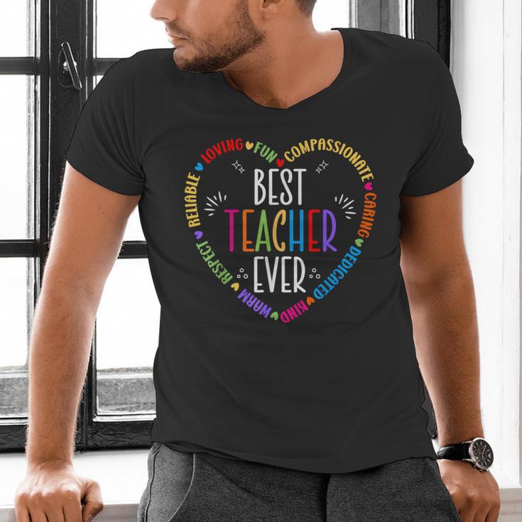 Best Teacher Ever Teacher Motivational Appreciation Men's V-Neck T-Shirt, gift for family, gift for coworker Best Teacher Ever Teacher Motivational Appreciation Men's V-Neck T-Shirt, gift for family, gift for coworker