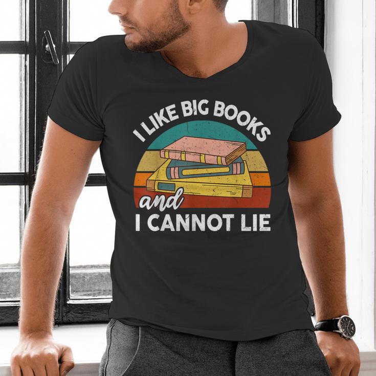 I Like Big Books Cannot Lie Librarian Reading Teacher Men's V-Neck T-Shirt, gift for family, gift for coworker I Like Big Books Cannot Lie Librarian Reading Teacher Men's V-Neck T-Shirt, gift for family, gift for coworker