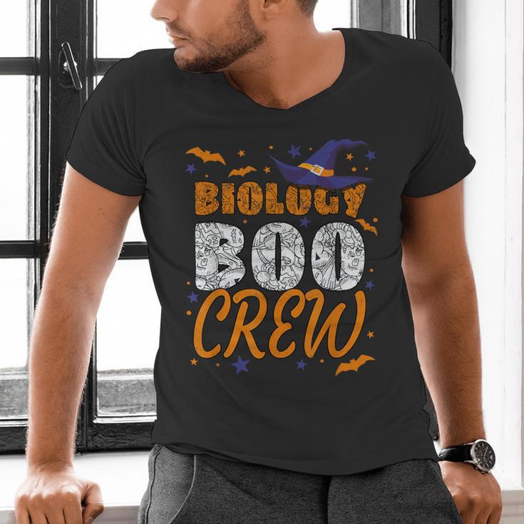 Biology Boo Crew Halloween Biology Teacher Matching For Men Women Kids Men's V-Neck T-Shirt, gift for family, gift for coworker Biology Boo Crew Halloween Biology Teacher Matching For Men Women Kids Men's V-Neck T-Shirt, gift for family, gift for coworker