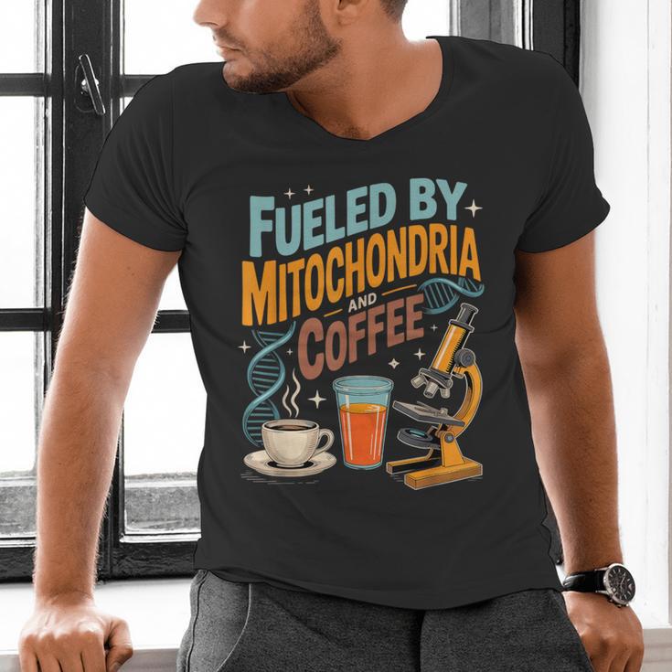 Biology Teacher Science Fueled By Mitochondria Coffee Men's V-Neck T-Shirt, Science Teacher Shirts, gift for family, gift for coworker Biology Teacher Science Fueled By Mitochondria Coffee Men's V-Neck T-Shirt, Science Teacher Shirts, gift for family, gift for coworker