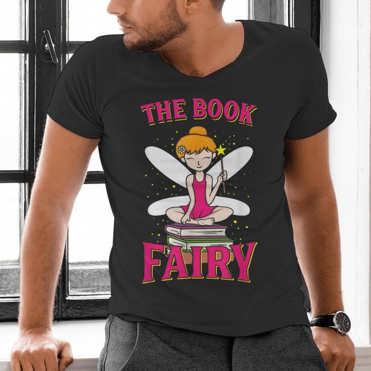 The Book Fairy Reading Teacher Librarian T-Shirt Men's V-Neck T-Shirt, gift for family, gift for coworker The Book Fairy Reading Teacher Librarian T-Shirt Men's V-Neck T-Shirt, gift for family, gift for coworker