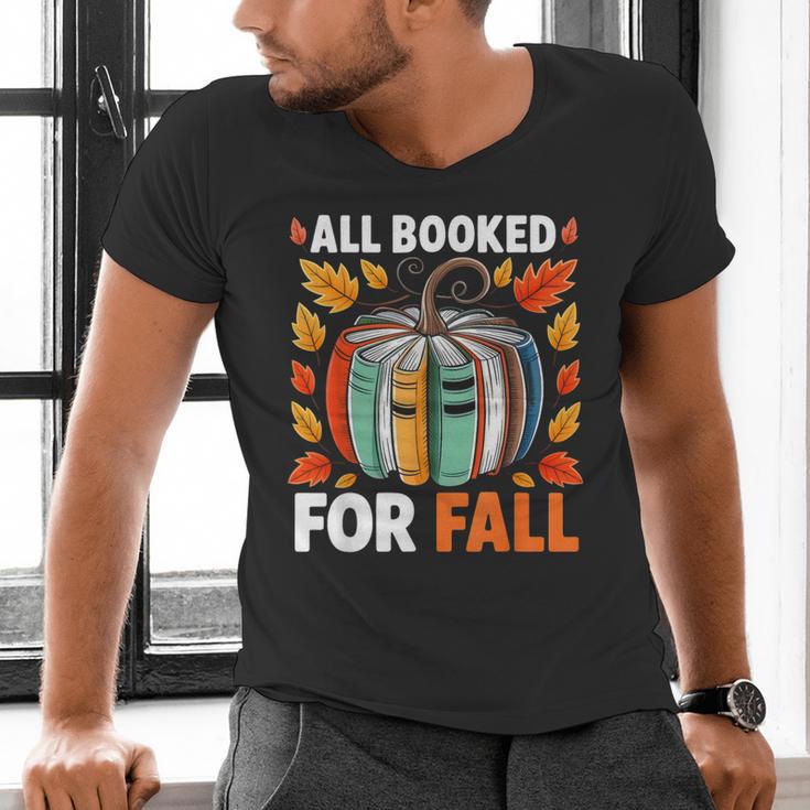 All Booked For Fall Book Pumpkin Autumn Thanksgiving Teacher Men's V-Neck T-Shirt, gift for family, gift for coworker All Booked For Fall Book Pumpkin Autumn Thanksgiving Teacher Men's V-Neck T-Shirt, gift for family, gift for coworker