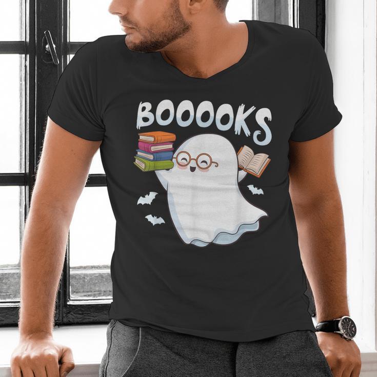 Books Halloween Librarian Teacher Reader Reading Book Lover Men's V-Neck T-Shirt, gift for family, gift for coworker
